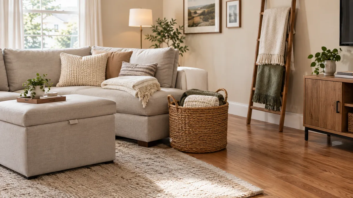 15 Blanket Organization Ideas for a Tidy Living Room