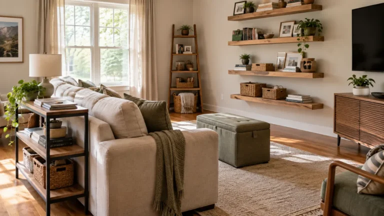 15 DIY Living Room Organization Ideas for a Tidy Home