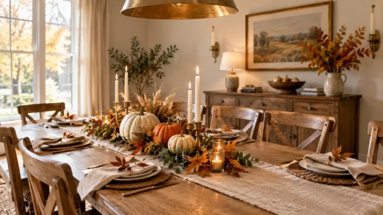 15 Dining Room Fall Table Decor Ideas for a Warm Autumn Look
