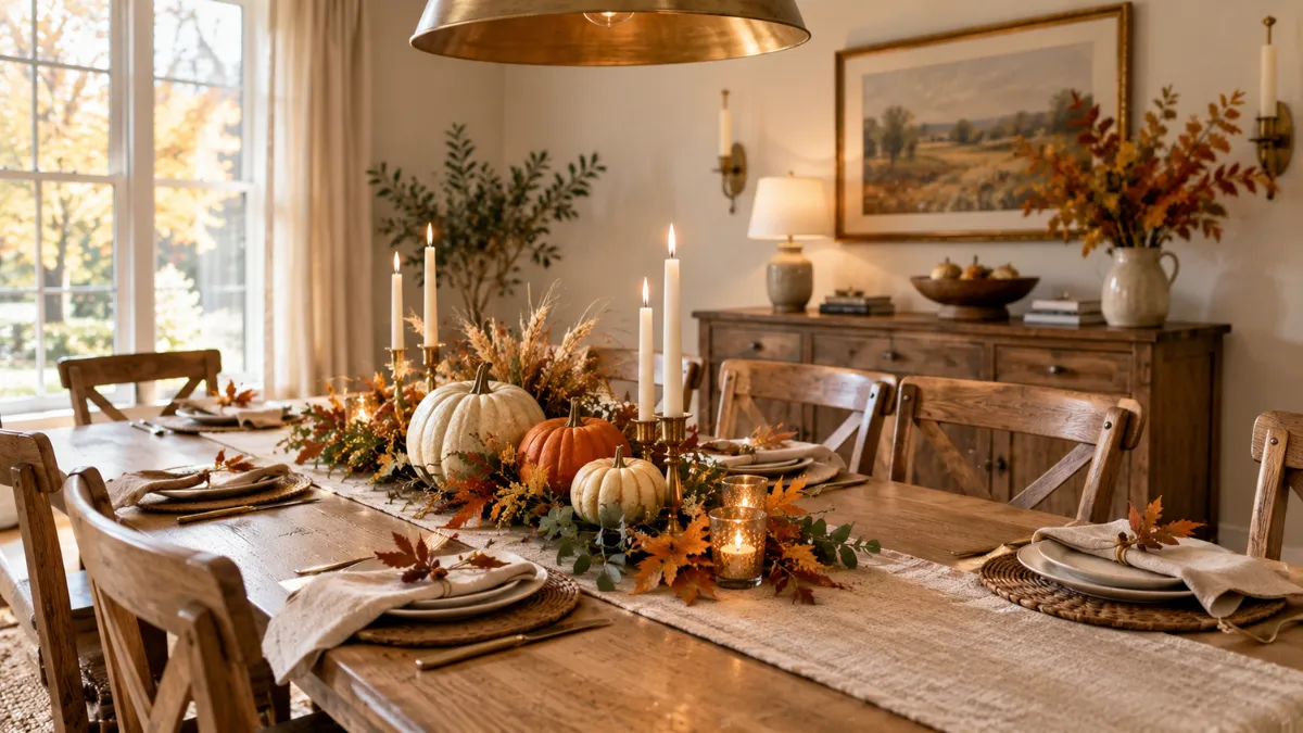15 Dining Room Fall Table Decor Ideas for a Warm Autumn Look