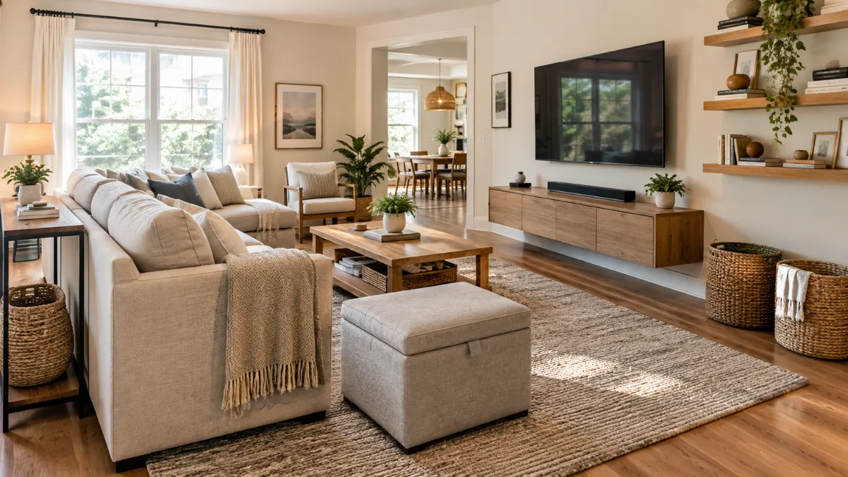 15 Living Room Organization Ideas for a Neater Home