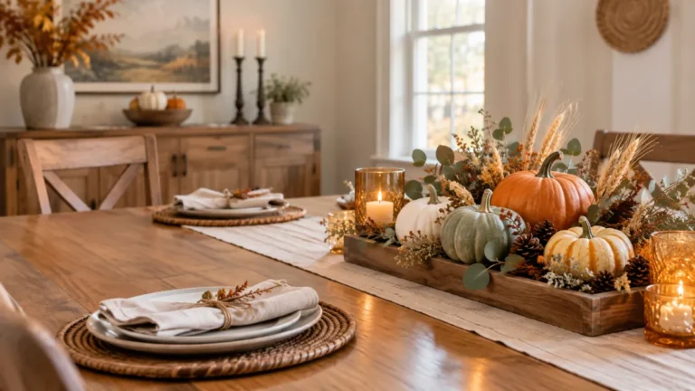 16 Dinner Table Fall Decor Ideas for a Warm Autumn Table