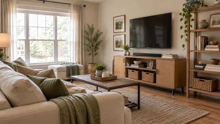 16 Living Room Rack Organization Ideas for a Tidy Home