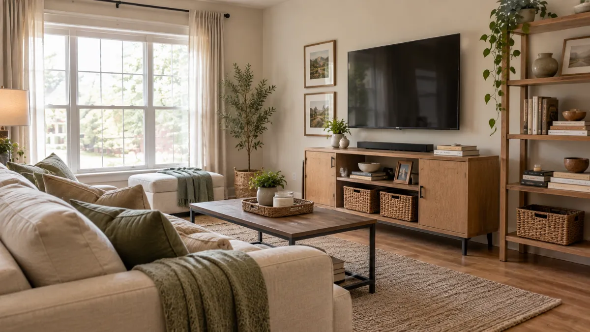 16 Living Room Rack Organization Ideas for a Tidy Home