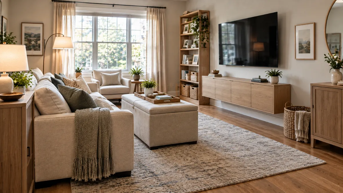 16 Living Room Storage Ideas for a Tidier, Stylish Home