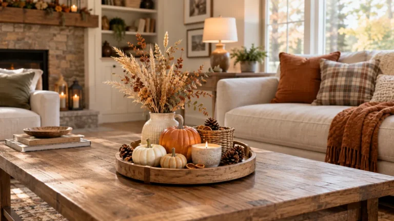 17 DIY Fall Coffee Table Decor Ideas for a Warm Home