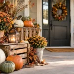 18 Fall Front Porch Decor Ideas Using Crates