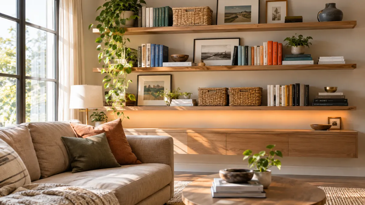 18 Living Room Shelf Organization Ideas That Actually Work
