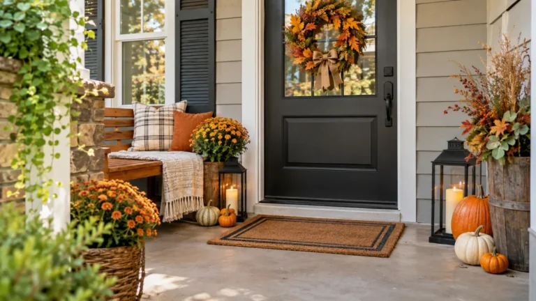 18 Small Front Porch Fall Decor Ideas for a Warm Welcome