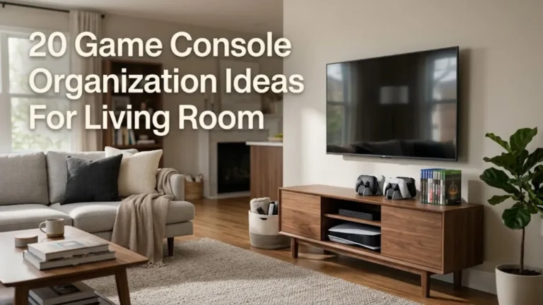 20 Game Console Organization Ideas For Living Room