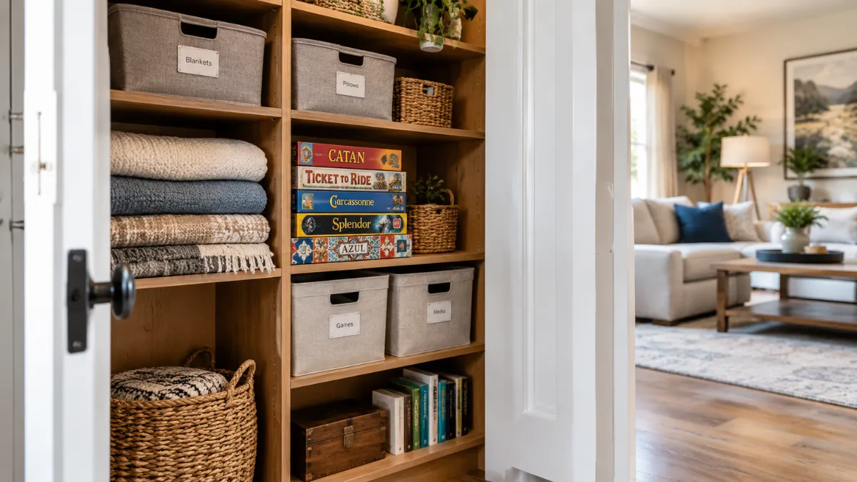 25 Living Room Closet Organization Ideas That Actually Work