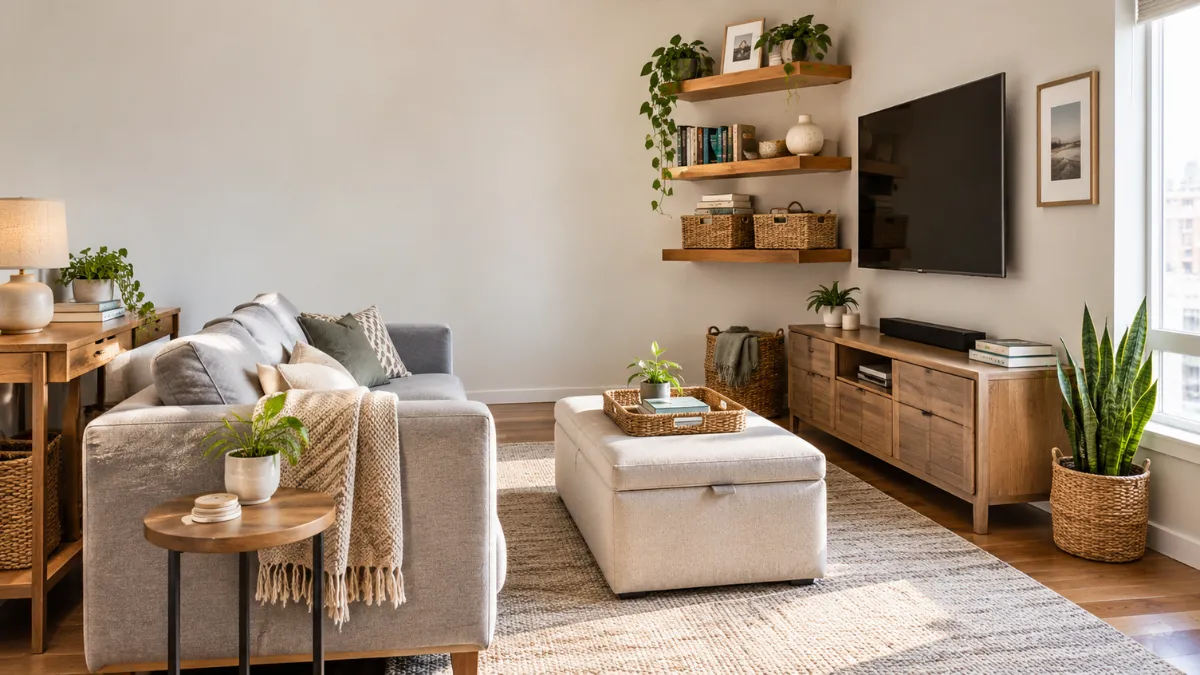 25 Small Living Room Organization Ideas for a Tidy Home