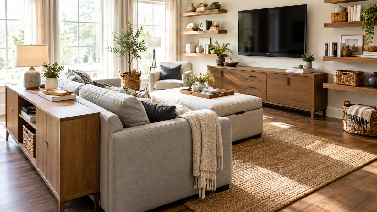 30 Living Room Storage Ideas for a Clutter-Free Space