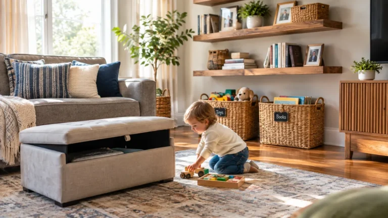 30 Living Room Toy Organization Ideas That Actually Work