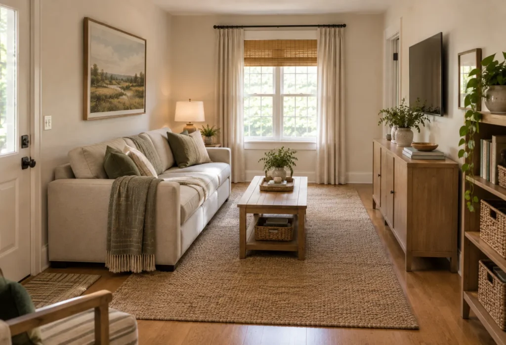 A 10-by-12-Foot Living Room Layout