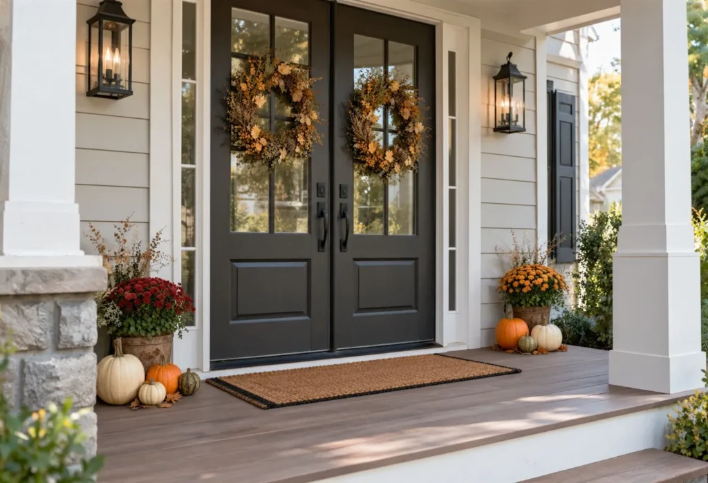 A 6-Foot Covered Double-Door Porch