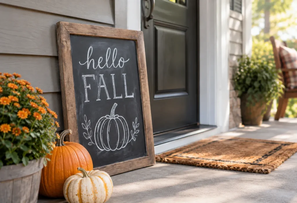  A Chalkboard or Slate Sign