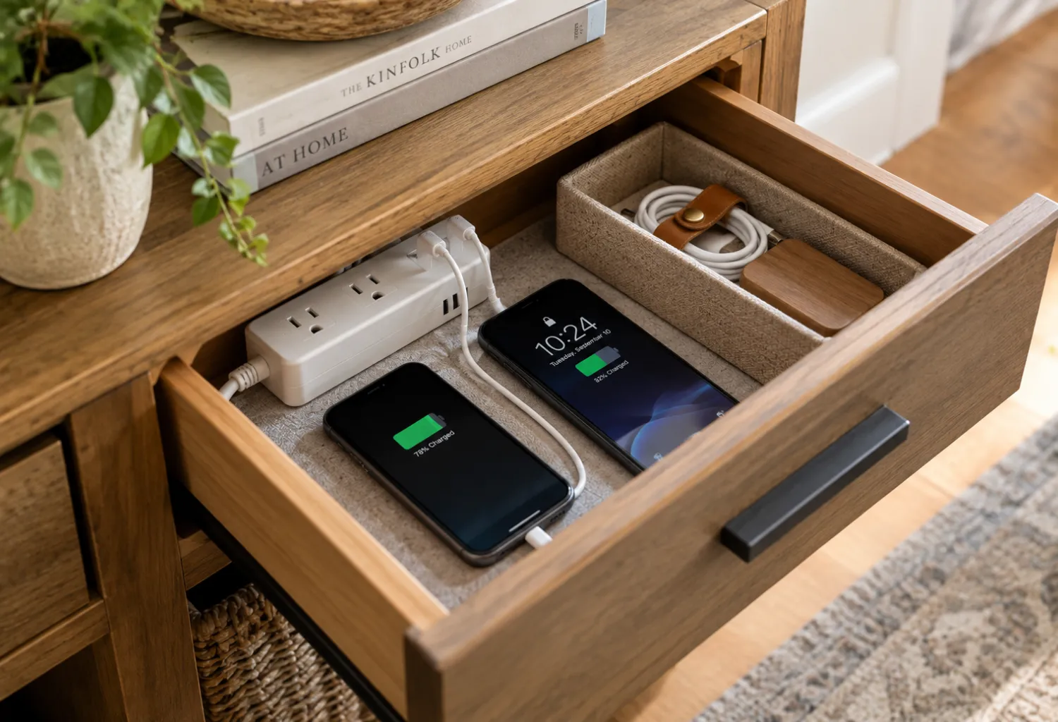 A Charging Station Drawer