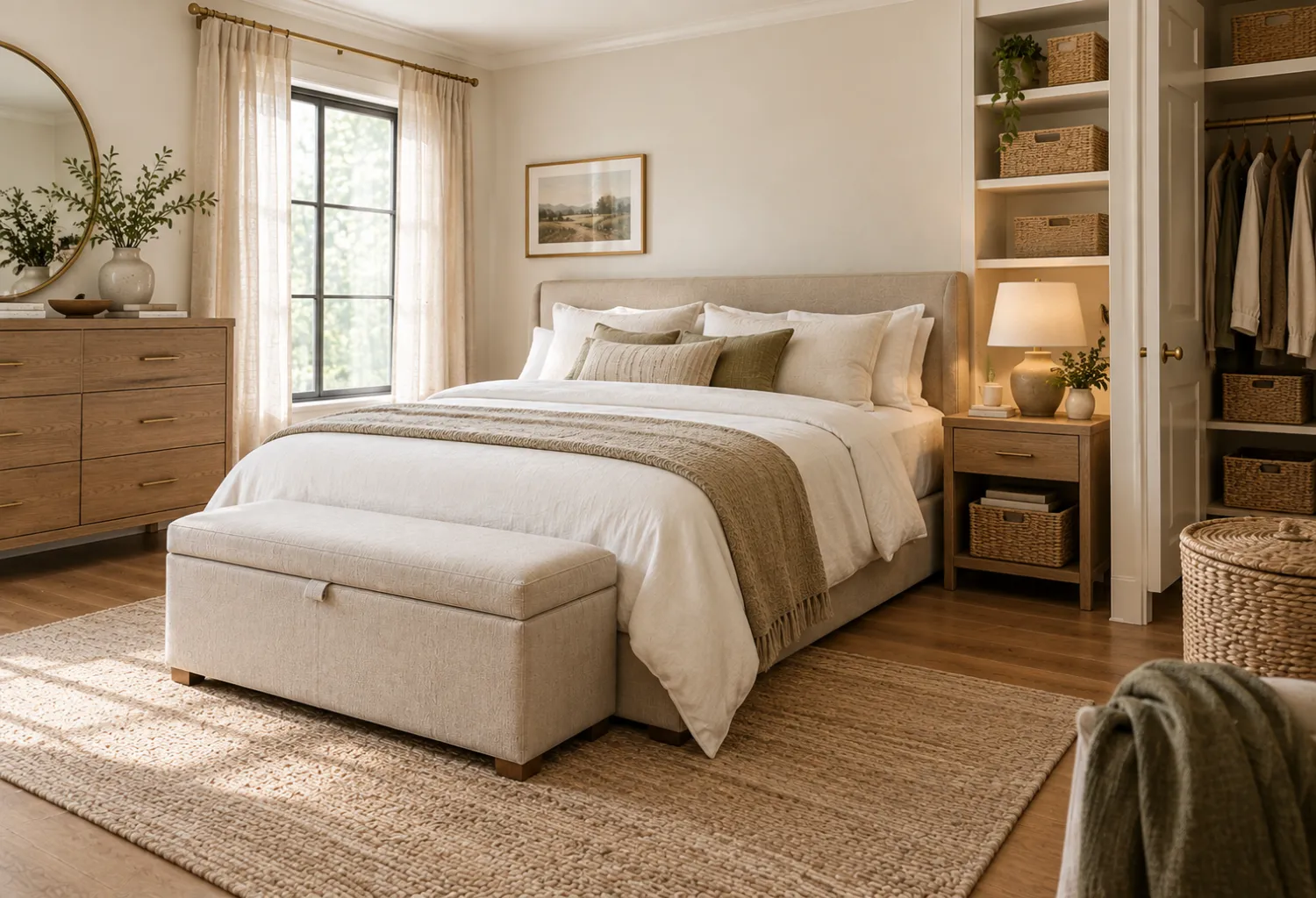 A Consistent Bedroom Storage Palette