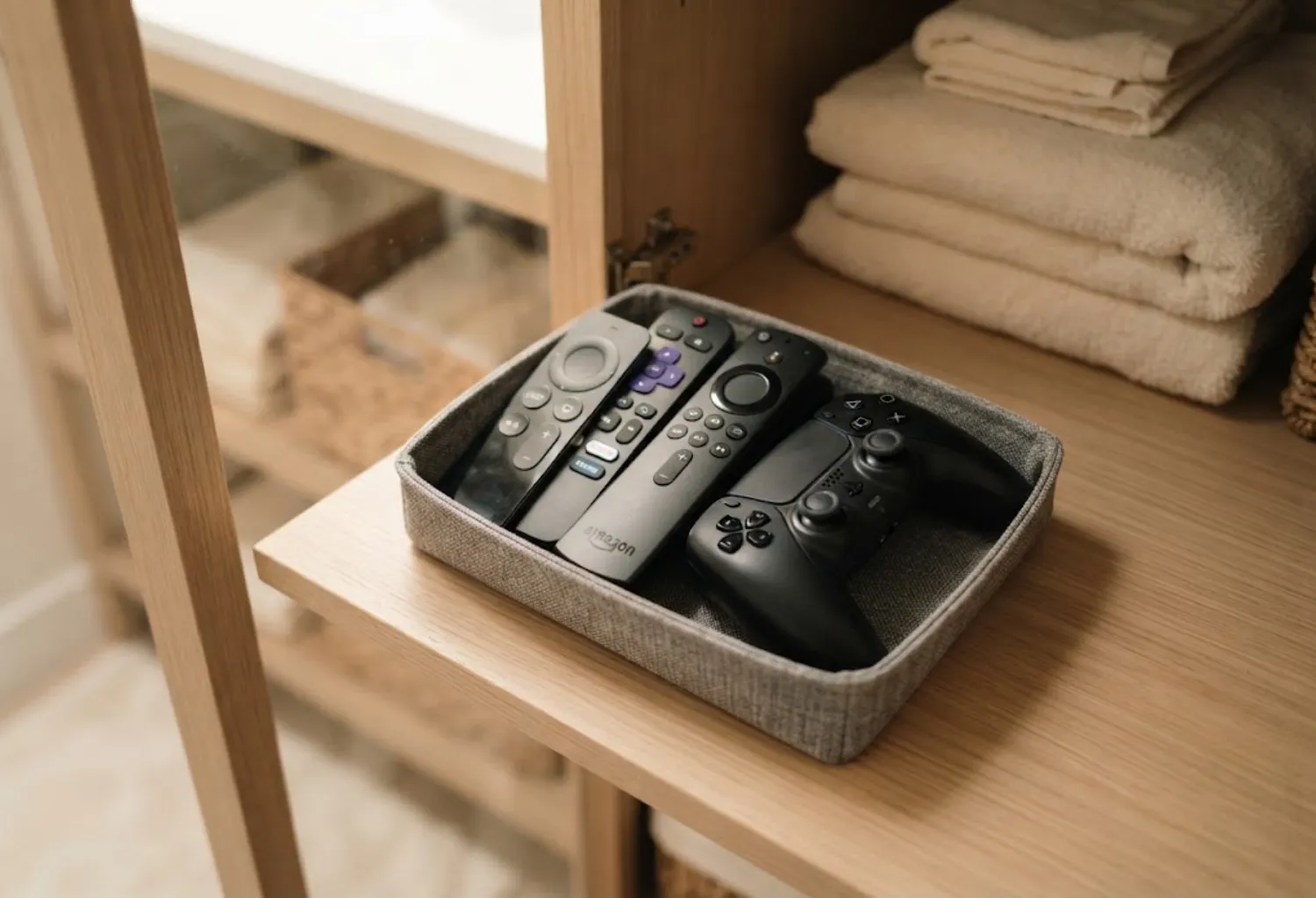 A Designated Spot for Remote Controls