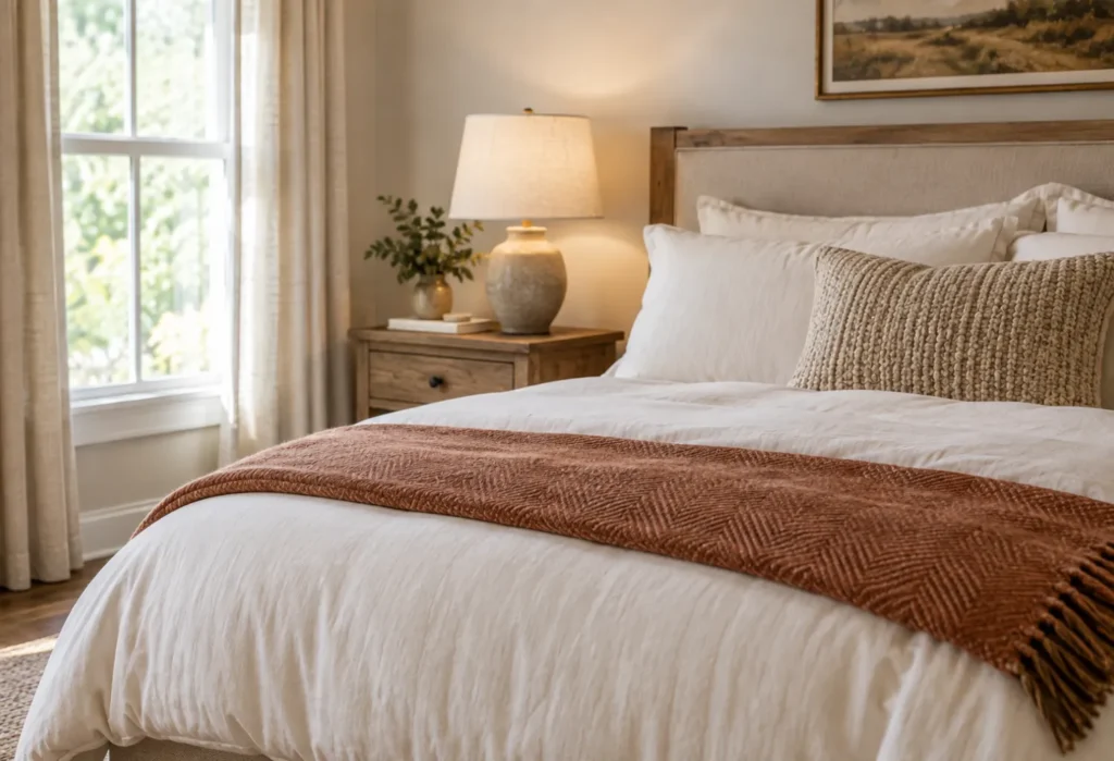 A Fall Bedroom Throw