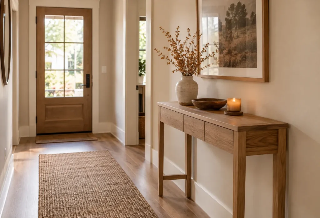 A Fall-Inspired Entry Console