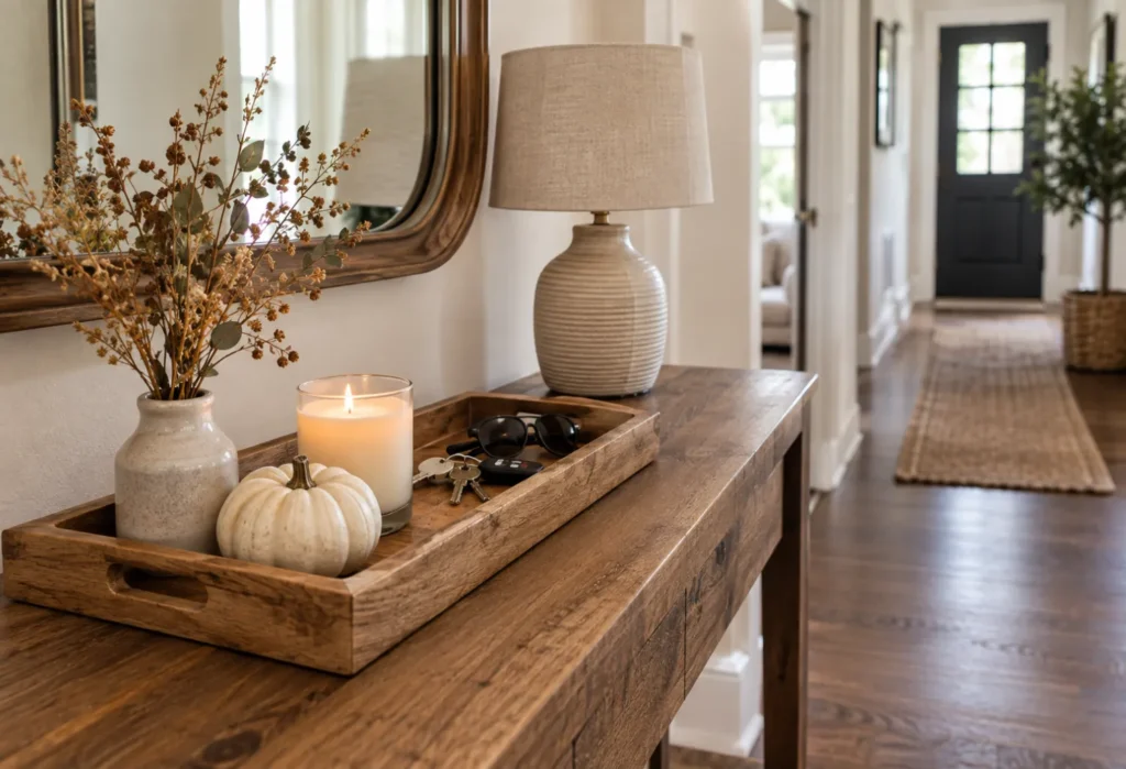 A Fall-Inspired Entryway Tray