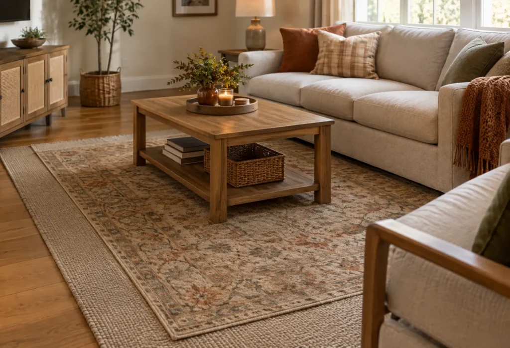 A Layered Fall Rug