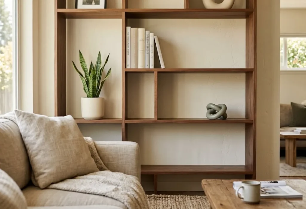  A Rack With a Plant Corner