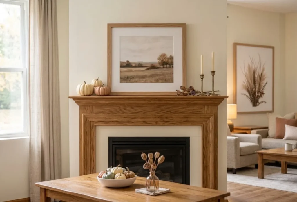 A Simple Fall Mantel