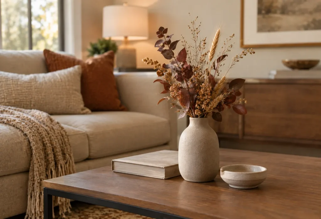 A Small Autumn Floral Vase