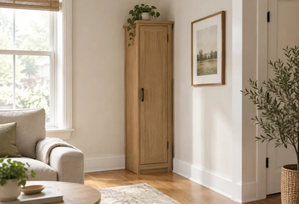 A Small Corner Cabinet