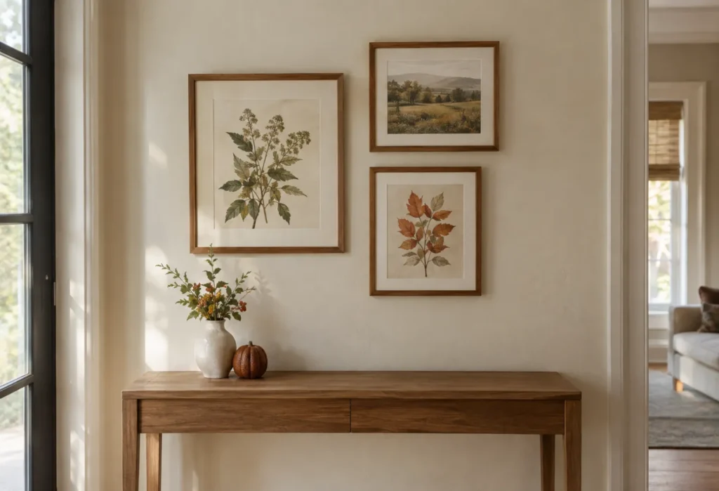 A Small Fall Gallery Wall