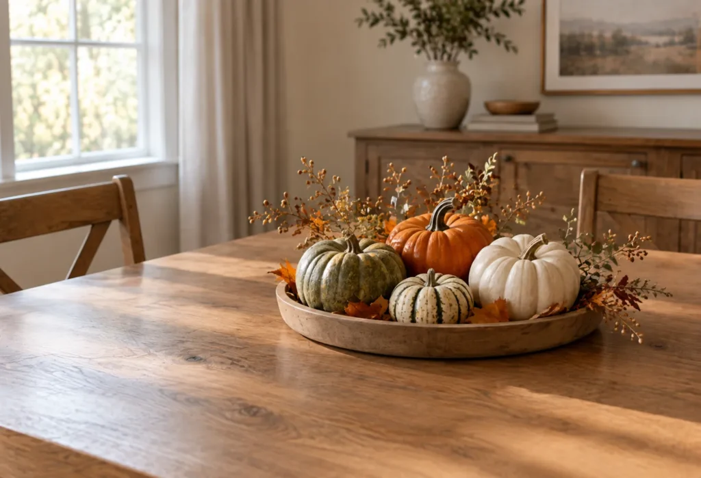 A Small Pumpkin Centerpiece