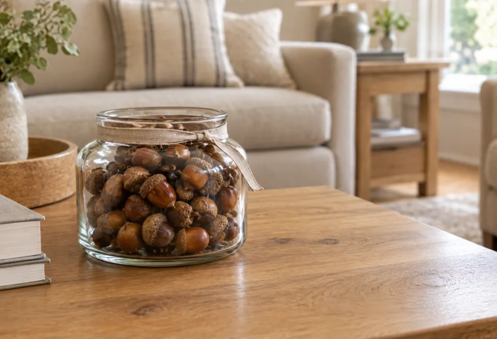Acorn Glass Jar