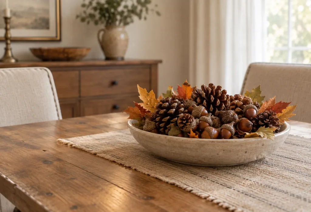 Acorn and Pinecone Bowl