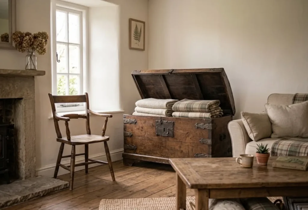 Antique Trunk for Hidden Storage