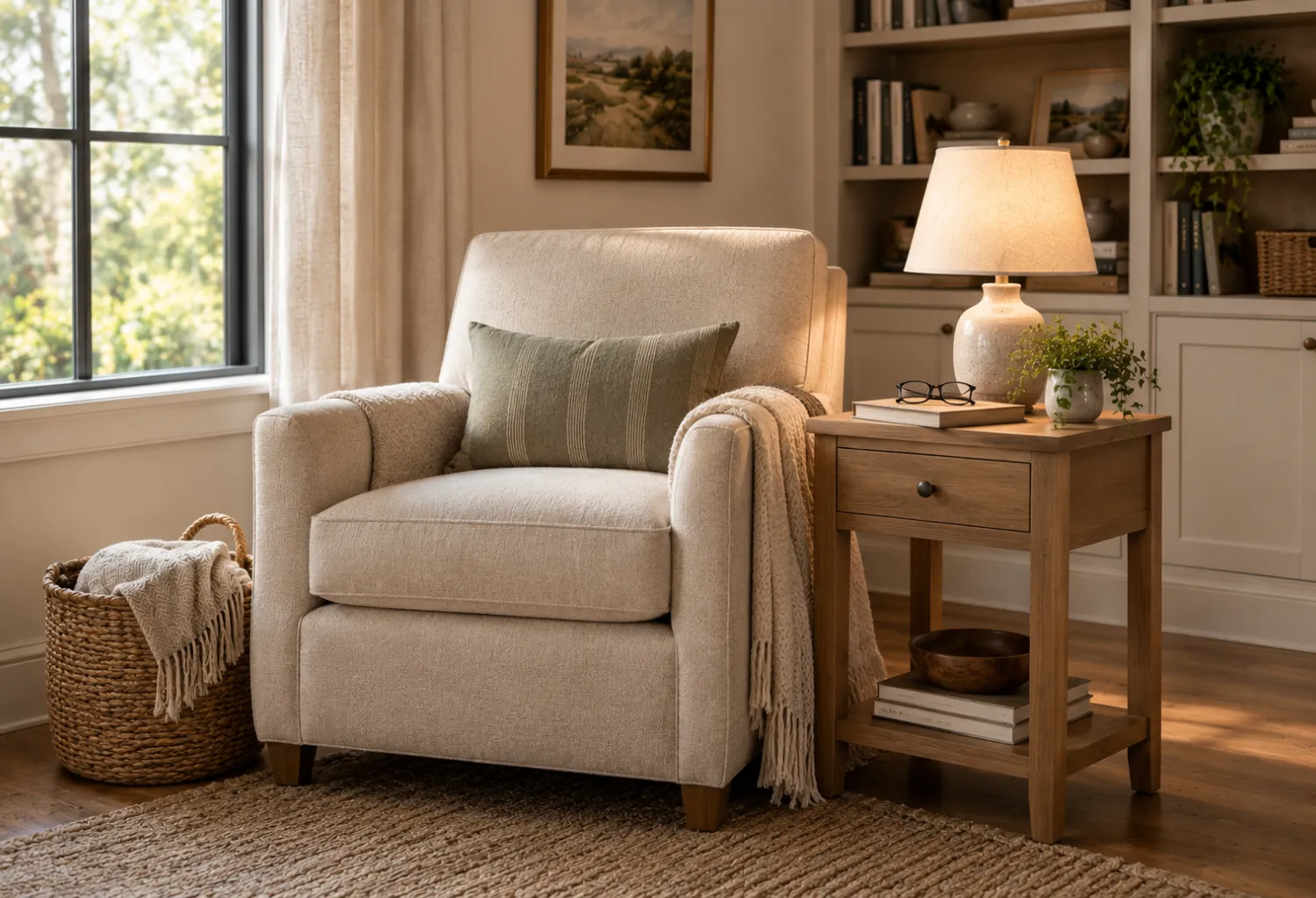 Armchair Side Storage