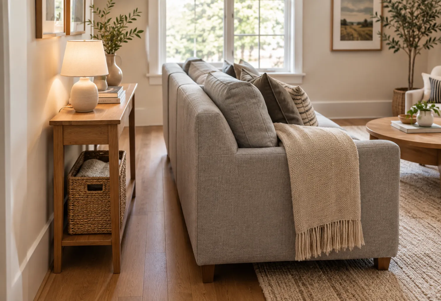 Behind-the-Sofa Storage
