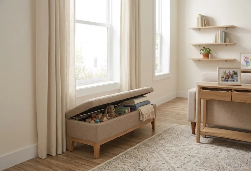 Bench With Hidden Storage