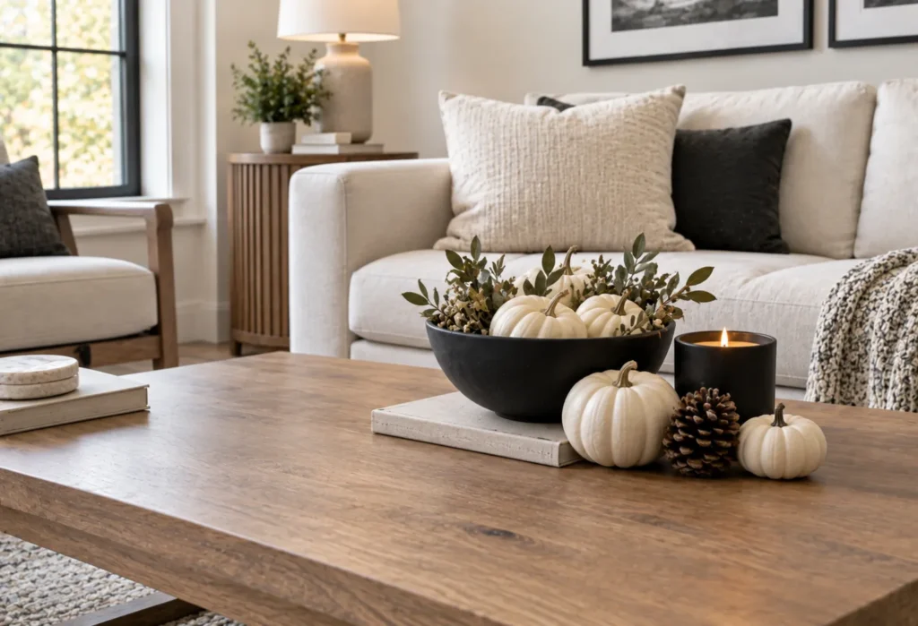 Black and White Fall Styling