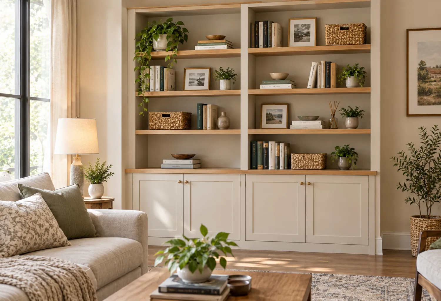 Bookcase With Closed Cabinets