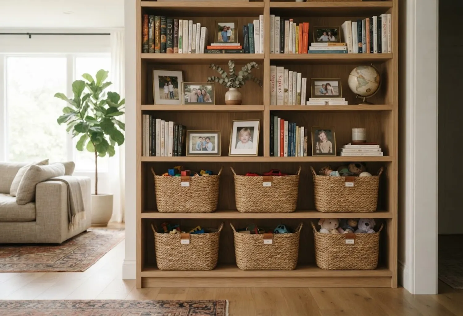 Bookcase with Toy Zone