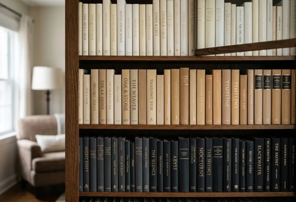  Books Grouped by Color