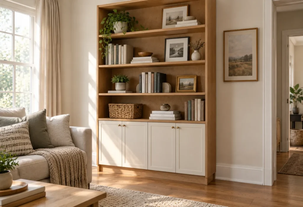 Bookshelf With Closed Storage