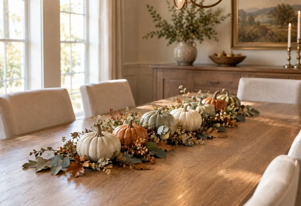 Build a Centerpiece With Mini Pumpkins