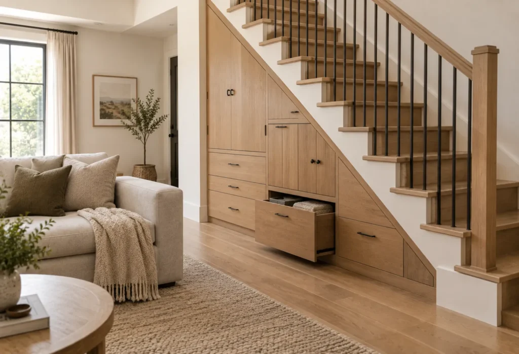 Built-In Stair Storage