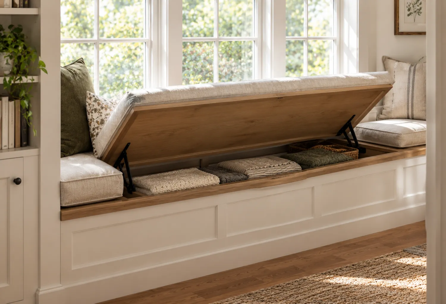 Built-In Window Seat Storage