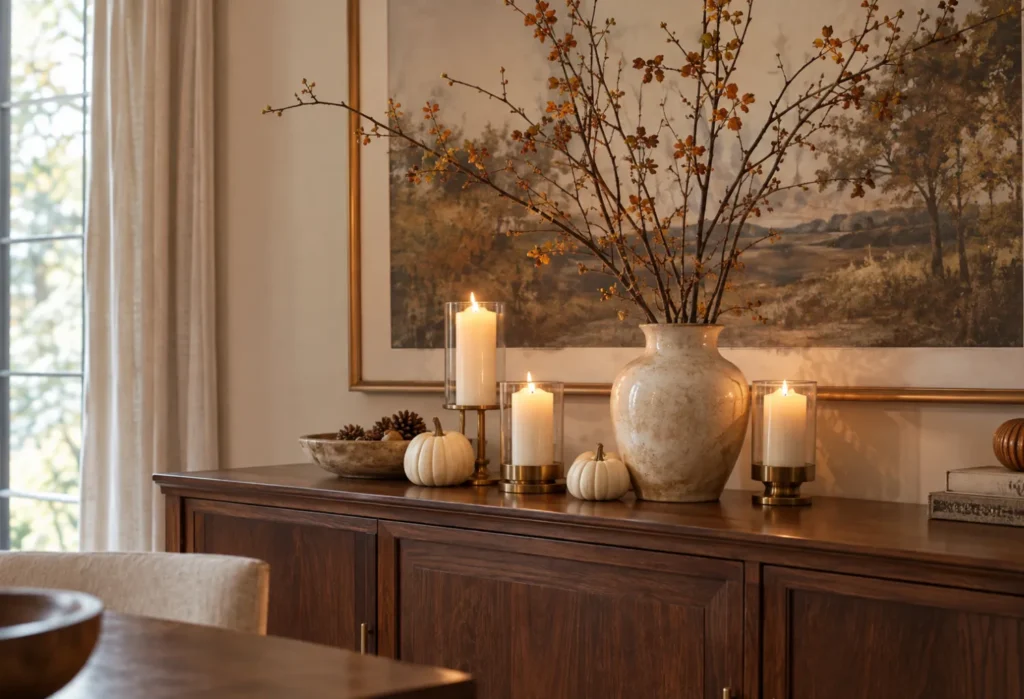 Candles With Natural Branches