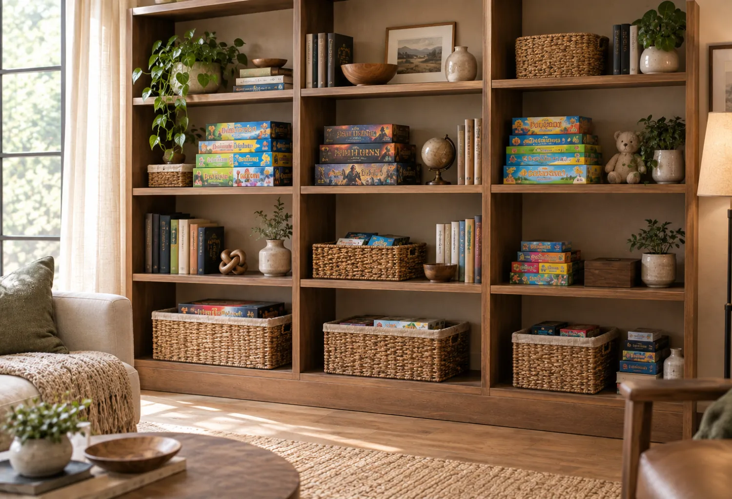 Categorized Shelf Sections